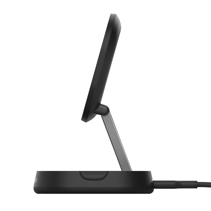 Convertible Magnetic Wireless Charging Stand with Qi2 15W, Black, hi-res